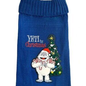 Adorable Embroidered Bumbles Yeti Christmas Dog Sweater!  Size M, NWT